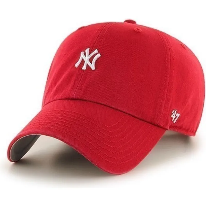 kepure-islenkta-raudona-reguliuojamas-new-york-yankees-mlb-47-brand