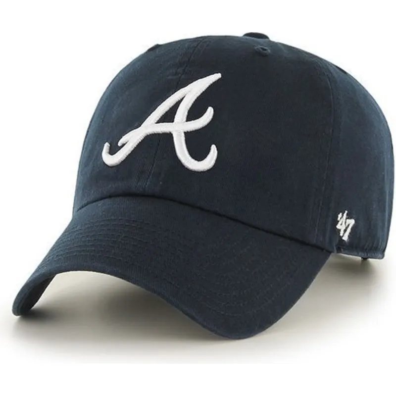 kepure-islenkta-tamsiai-melyna-reguliuojamas-atlanta-braves-mlb-47-brand