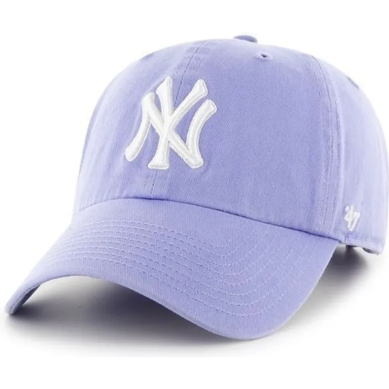 kepure-islenkta-violetine-reguliuojamas-new-york-yankees-mlb-47-brand