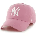 47-brand-curved-brim-large-front-logo-mlb-new-york-yankees-pink-cap