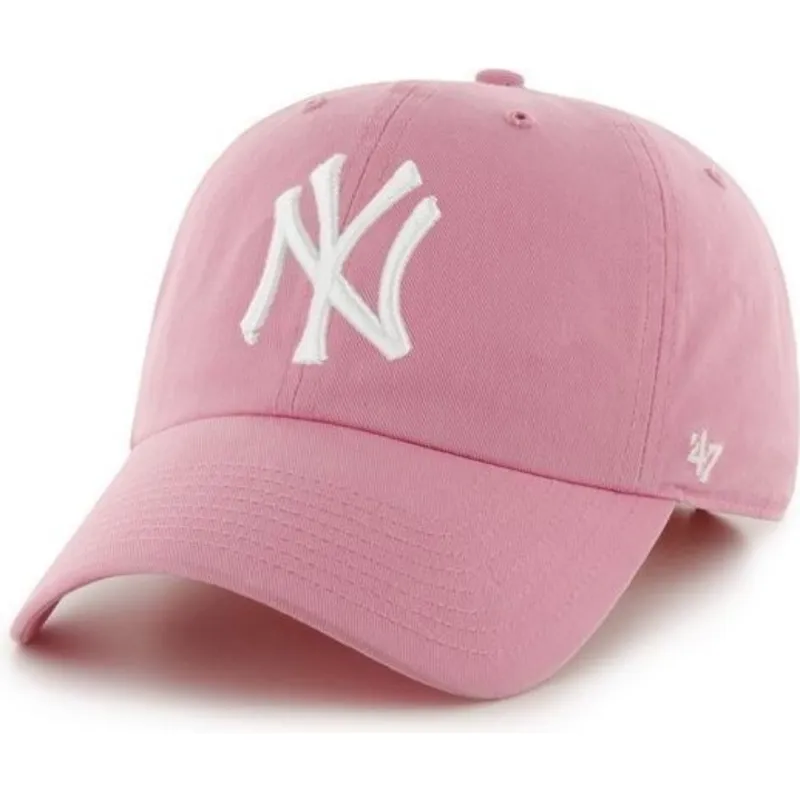 kepure-islenkta-rozine-reguliuojamas-new-york-yankees-mlb-47-brand