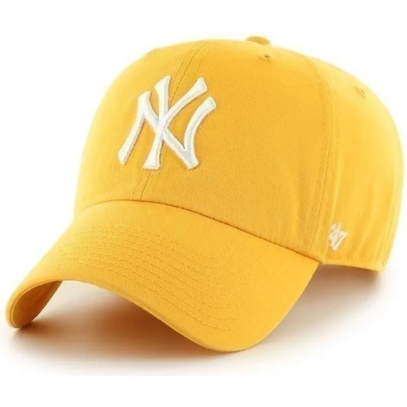 kepure-islenkta-geltona-reguliuojamas-new-york-yankees-mlb-47-brand