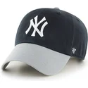 czarna-czapka-z-zakrzywionym-daszkiem-szarym-i-duzym-logo-new-york-yankees-z-przodu-od-47-brand