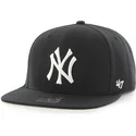 kepure-plokscia-juoda-snapback-vaikams-new-york-yankees-mlb-47-brand