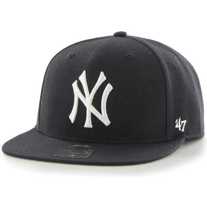 kepure-plokscia-tamsiai-melyna-snapback-vaikams-new-york-yankees-mlb-47-brand