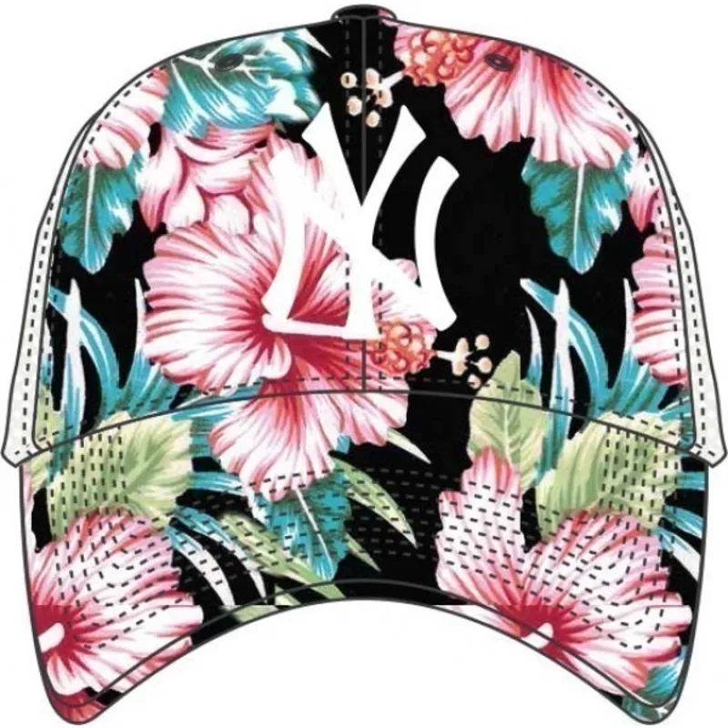kepure-islenkta-ivairiaspalvis-snapback-estampado-flores-new-york-yankees-mlb-47-brand kepure-islenkta-ivairiaspalvis-snapback-estampado-flores-new-york-yankees-mlb-47-brand