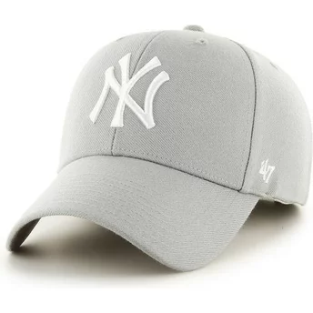 Wyginięta czapka szara New York Yankees MLB 47 Brand