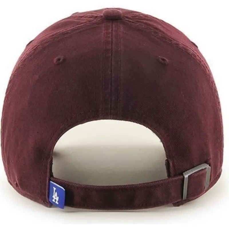 czapka-z-zakrzywionym-daszkiem-bordowa-los-angeles-dodgers-mlb-clean-up-od-47-brand