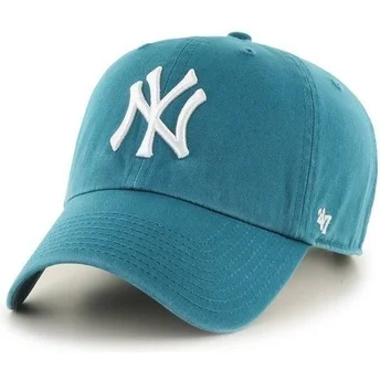 Cap išlenkta green adjustable strap azulado New York Yankees MLB 47 Brand