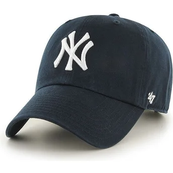 kepure-islenkta-tamsiai-melyna-reguliuojamas-new-york-yankees-mlb-47-brand