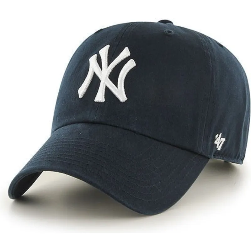 kepure-islenkta-tamsiai-melyna-reguliuojamas-new-york-yankees-mlb-47-brand