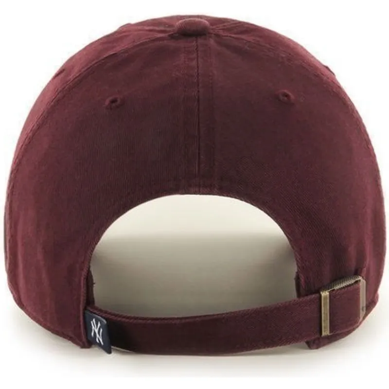 kepure-islenkta-raudona-reguliuojamas-new-york-yankees-mlb-47-brand