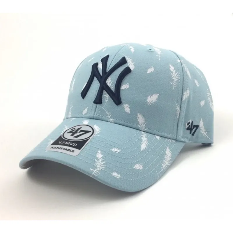 kepure-islenkta-melyna-reguliuojamas-estampado-plumas-new-york-yankees-mlb-47-brand kepure-islenkta-melyna-reguliuojamas-estampado-plumas-new-york-yankees-mlb-47-brand