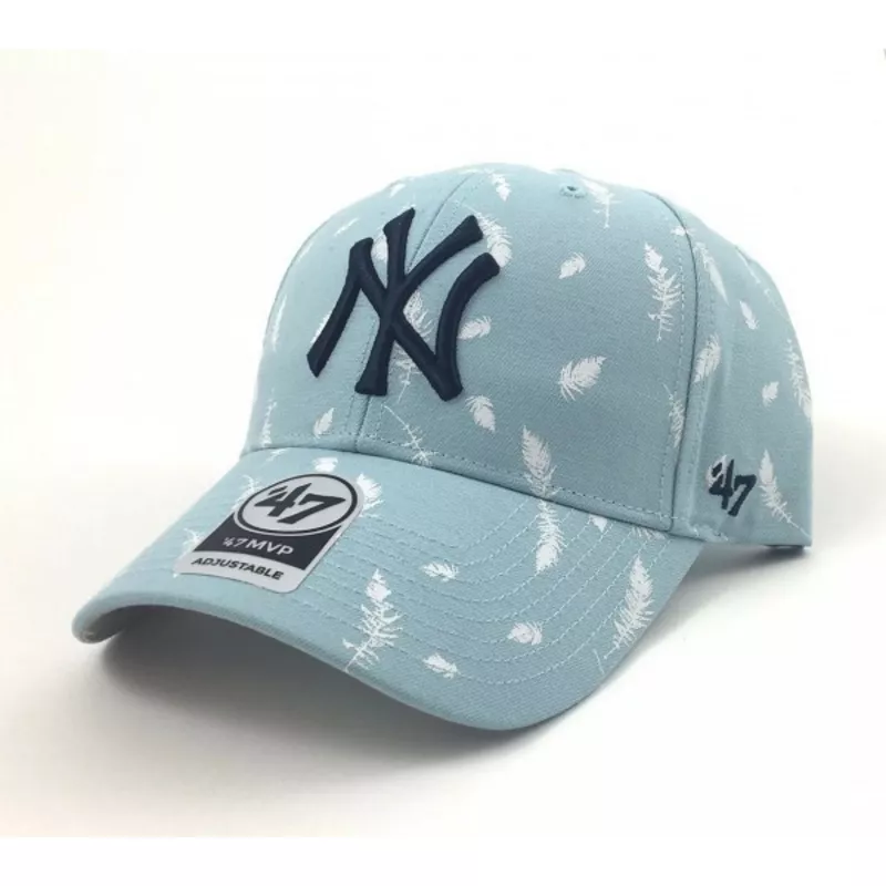 wyginieta-czapka-niebieska-z-wydrukowany-piura-new-york-yankees-mlb-47-brand