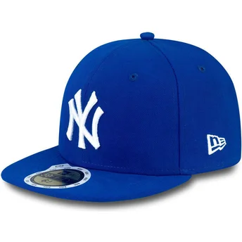 cap-plokscia-blue-ajustada-vaikams-59fifty-essential-new-york-yankees-mlb-new-era