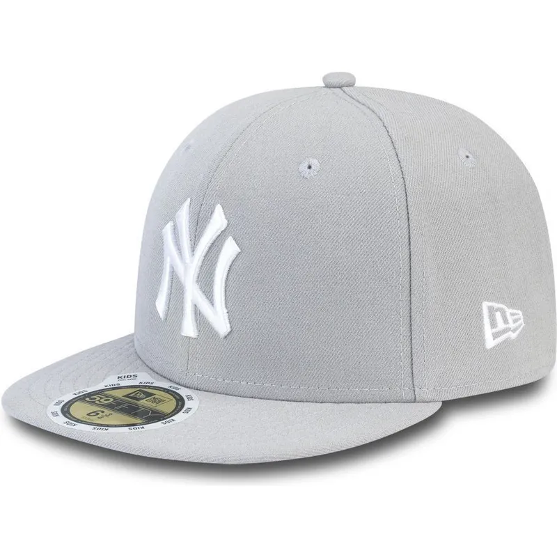 kepure-plokscia-pilka-priglundanti-vaikams-59fifty-essential-new-york-yankees-mlb-new-era