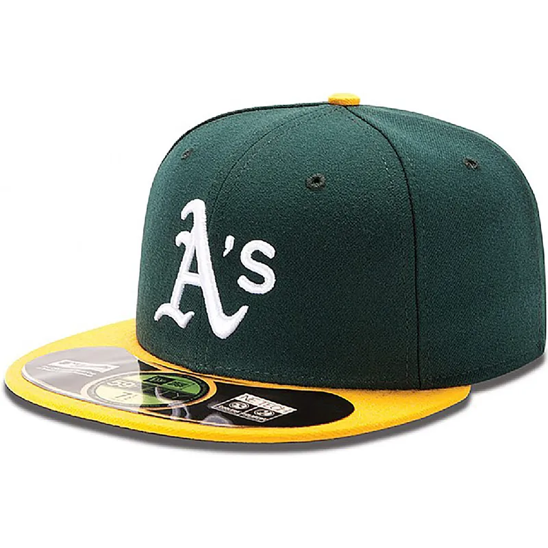zielona-dopasowana-czapka-z-daszkiem-59fifty-authentic-on-field-oakland-athletics-mlb-od-new-era