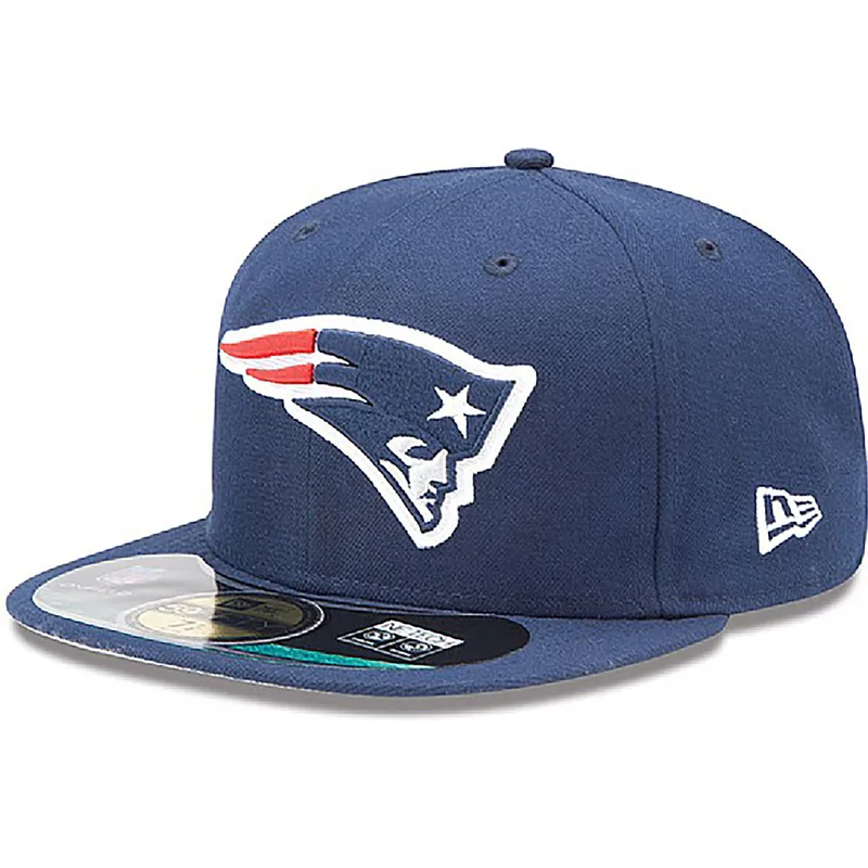 kepure-plokscia-melyna-priglundanti-59fifty-authentic-on-field-game-new-england-patriots-nfl-new-era