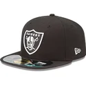 kepure-plokscia-juoda-priglundanti-59fifty-authentic-on-field-game-las-vegas-raiders-nfl-new-era