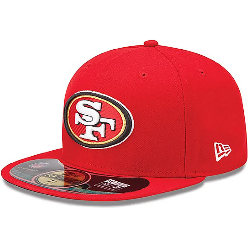 kepure-plokscia-raudona-priglundanti-59fifty-authentic-on-field-game-san-francisco-49ers-nfl-new-era