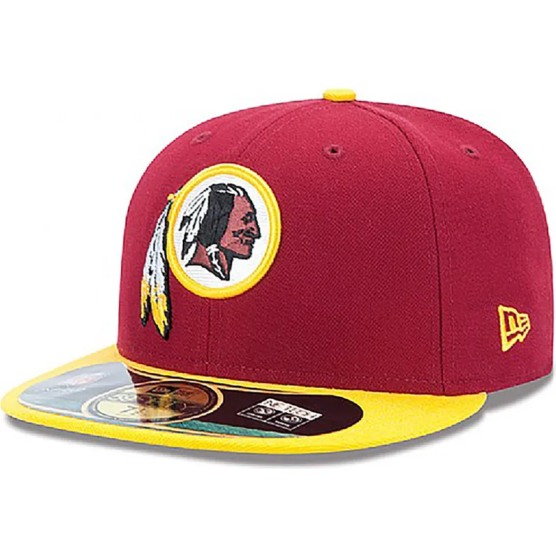 cap-plokscia-red-ajustada-59fifty-authentic-on-field-game-washington-commanders-nfl-new-era