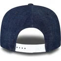 kepure-plokscia-tamsiai-melyna-snapback-9fifty-essential-denim-new-york-yankees-mlb-new-era