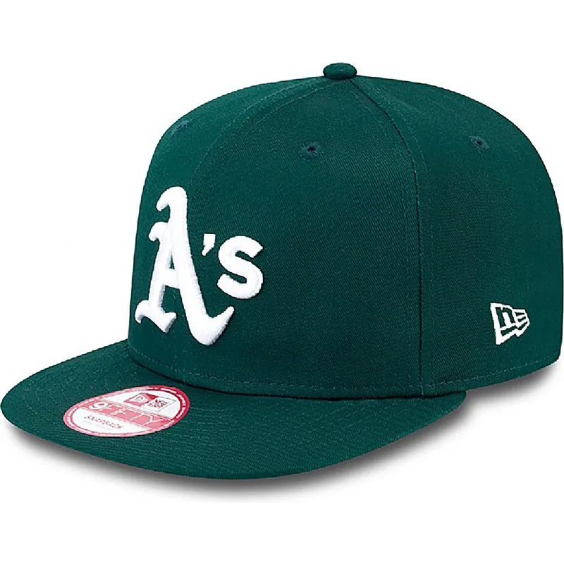 kepure-plokscia-juoda-snapback-9fifty-essential-oakland-athletics-mlb-new-era