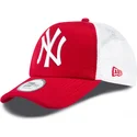 czerwona-czapka-trucker-clean-a-frame-new-york-yankees-mlb-od-new-era