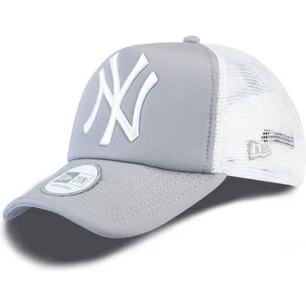 szara-czapka-truckerka-clean-a-frame-new-york-yankees-mlb-od-new-era