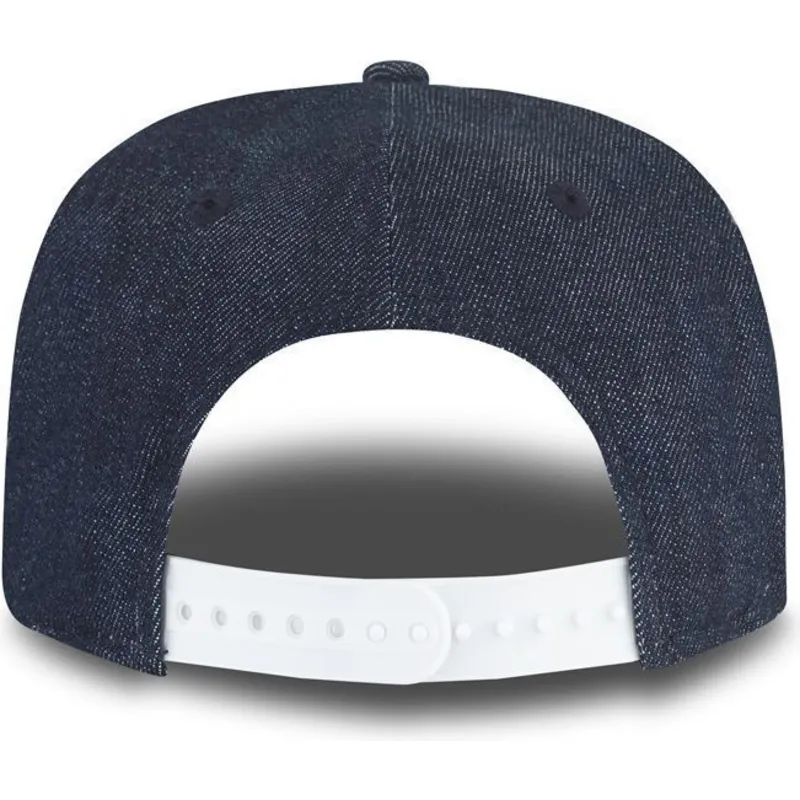 kepure-plokscia-tamsiai-melyna-snapback-vaikams-9fifty-essential-denim-new-york-yankees-mlb-new-era